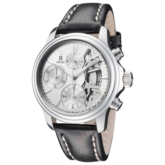 Front view of B Swiss Analog Men's Automatic Watch 00-50506-08-13-01