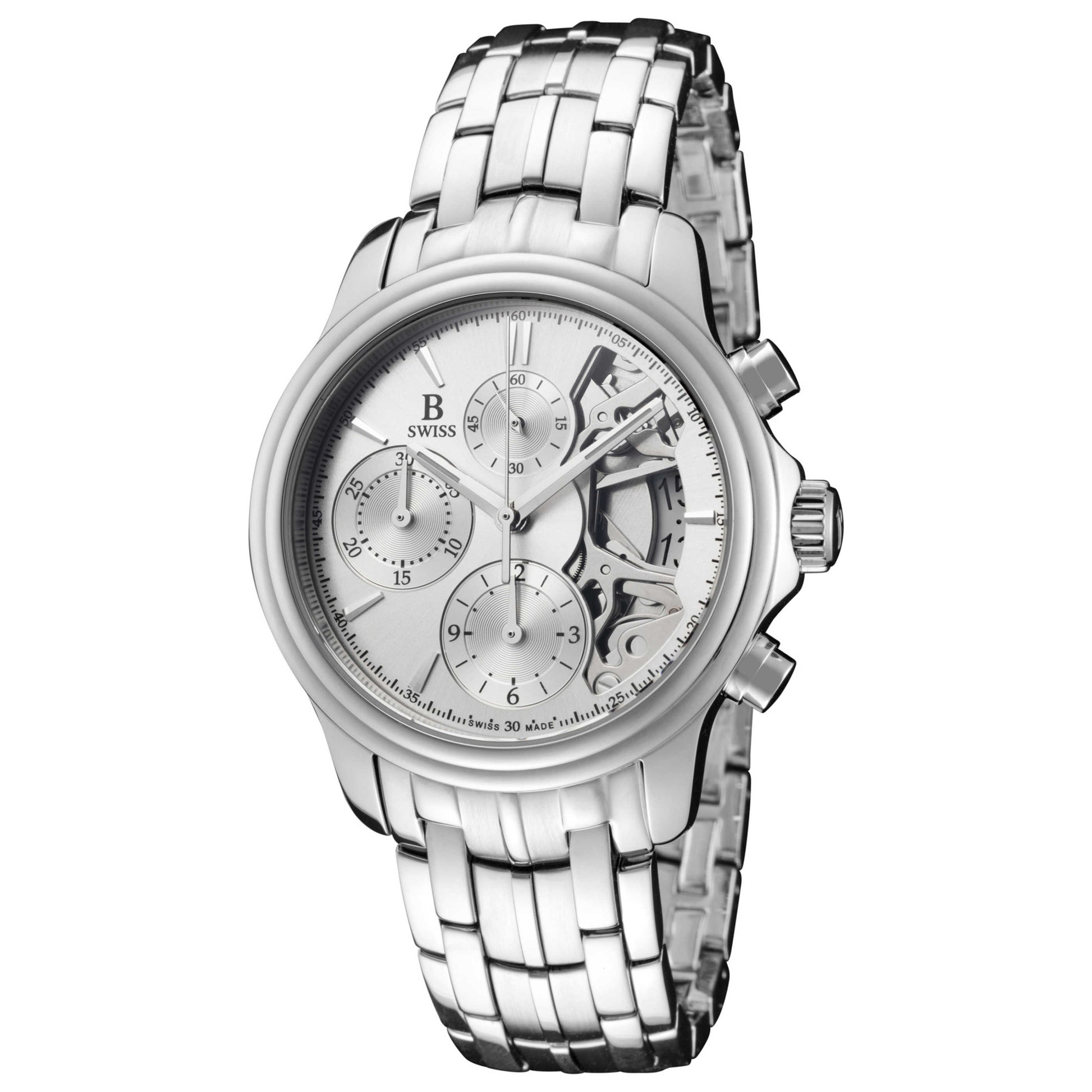 Front view of B Swiss Analog Men's Automatic Watch 00-50506-08-13-21