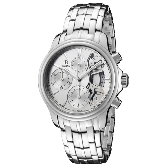 Front view of B Swiss Analog Men's Automatic Watch 00-50506-08-13-21