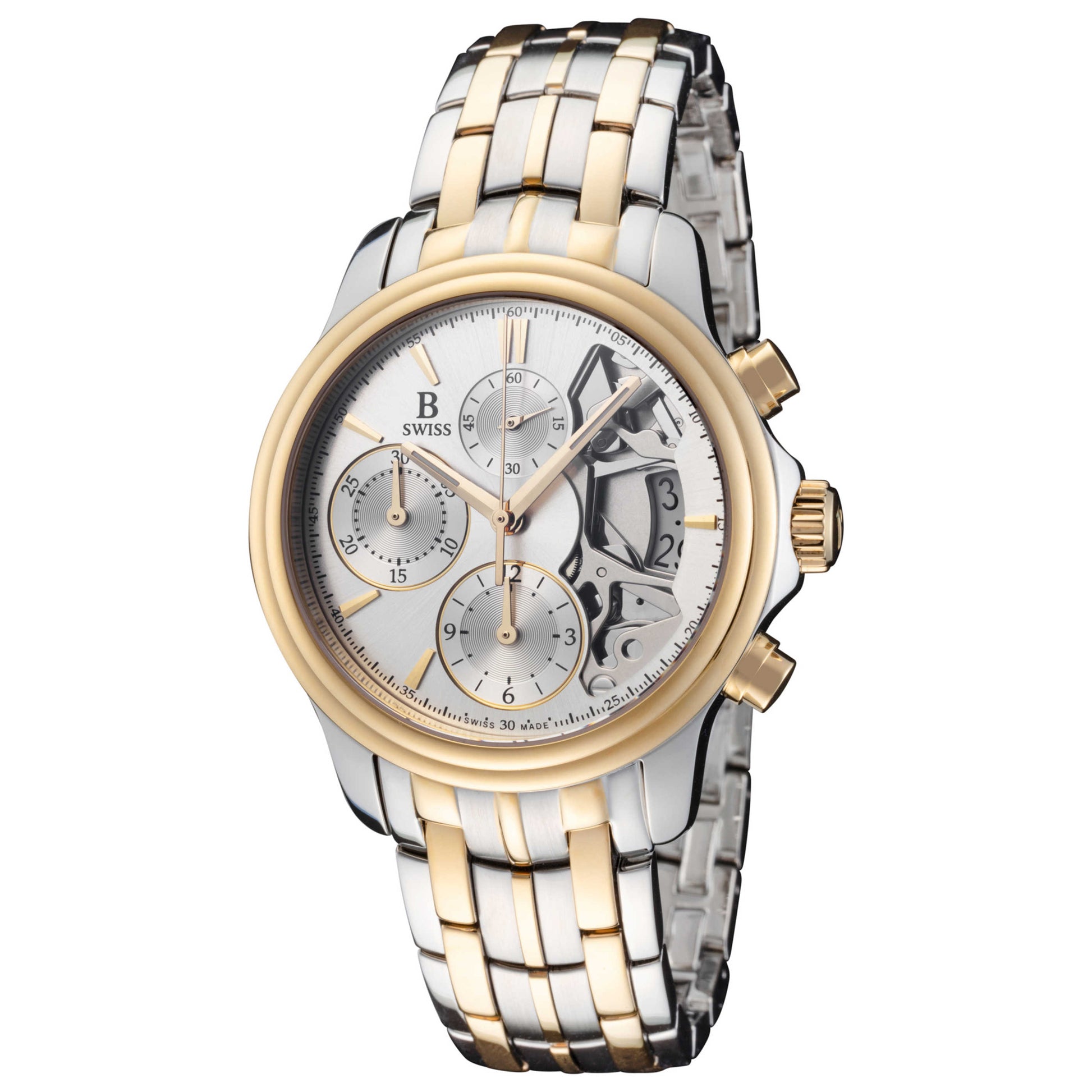 Front view of B Swiss Analog Men's Automatic Watch 00-50506-34-13-21