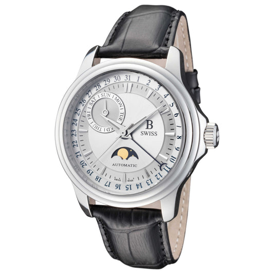 Front view of B Swiss Analog Men's Automatic Watch 00-50507-08-13-01