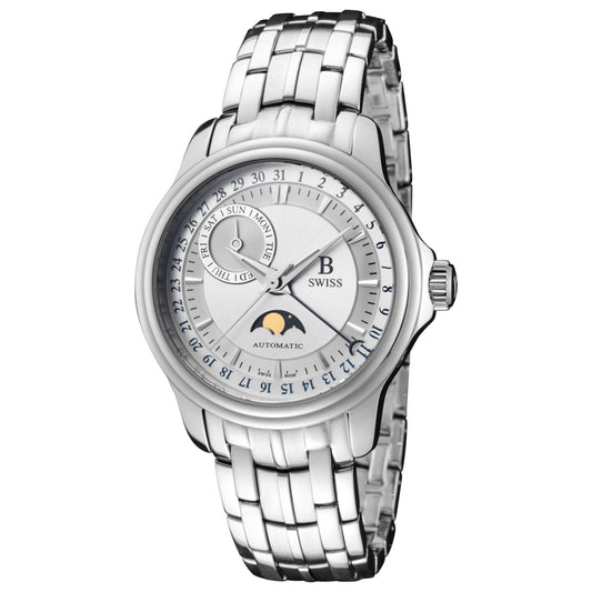 Front view of B Swiss Analog Men's Automatic Watch 00-50507-08-13-21