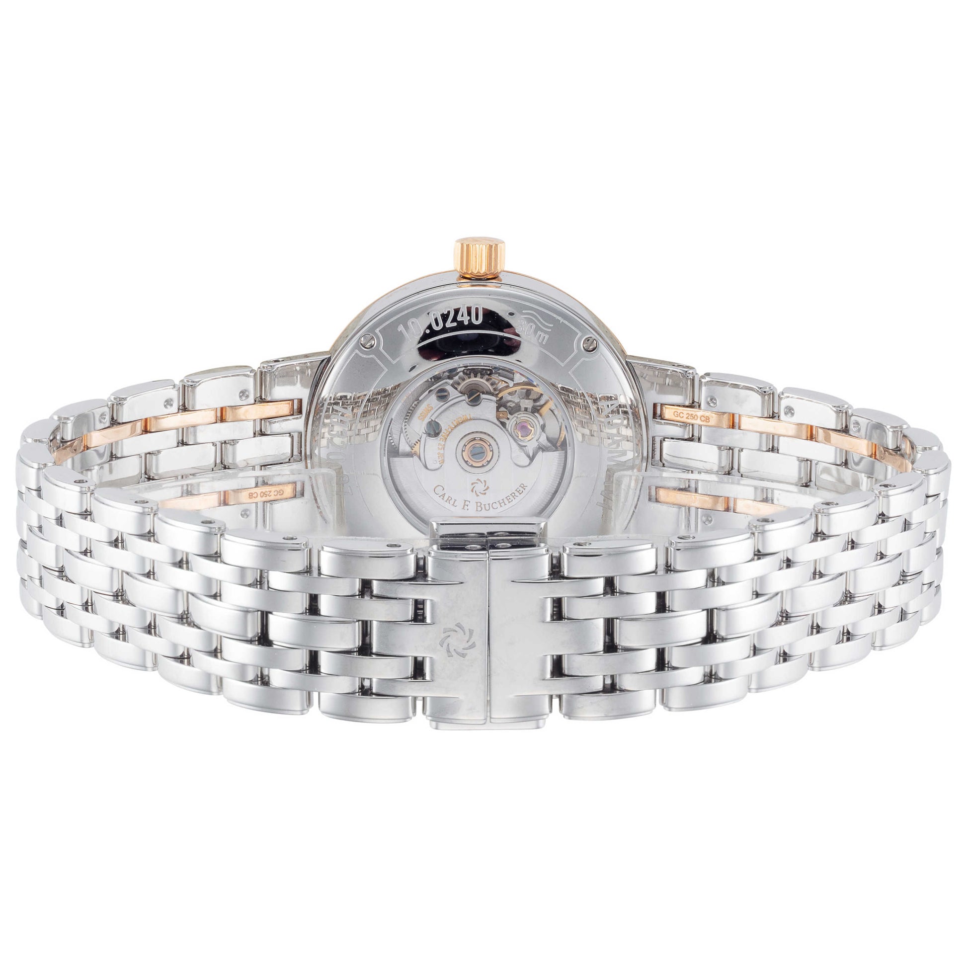 Back view of Carl F. Bucherer Adamavi Women's Automatic Watch 00.10320.07.15.21