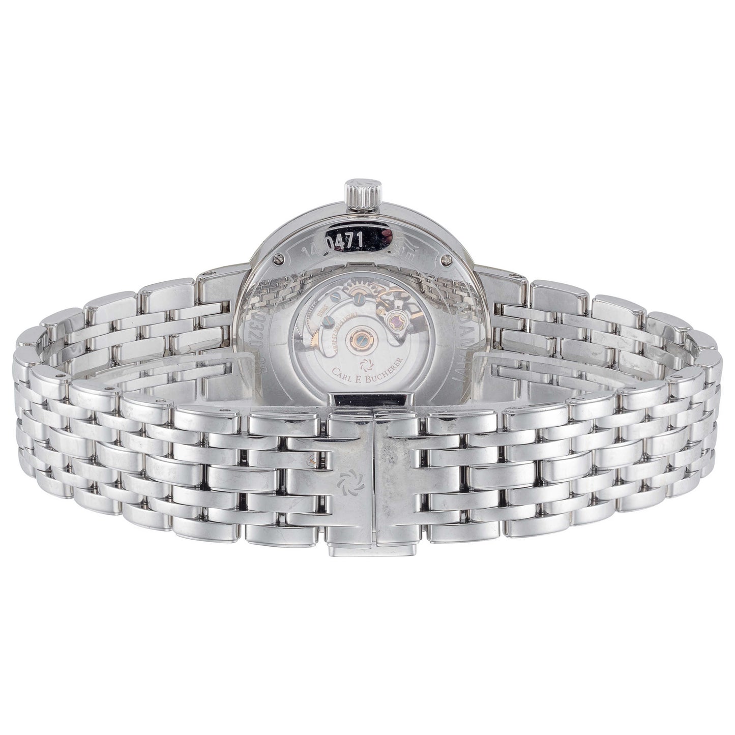 Back view of Carl F. Bucherer Adamavi Women's Automatic Watch 00.10320.08.15.21
