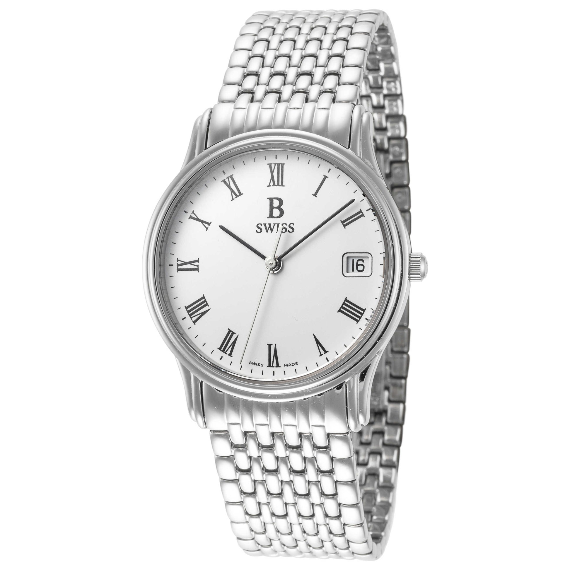 Front view of B Swiss Classic Men's Quartz Watch 00.50001.08.21.21