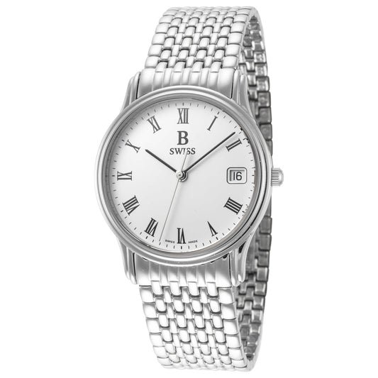 Front view of B Swiss Classic Men's Quartz Watch 00.50001.08.21.21