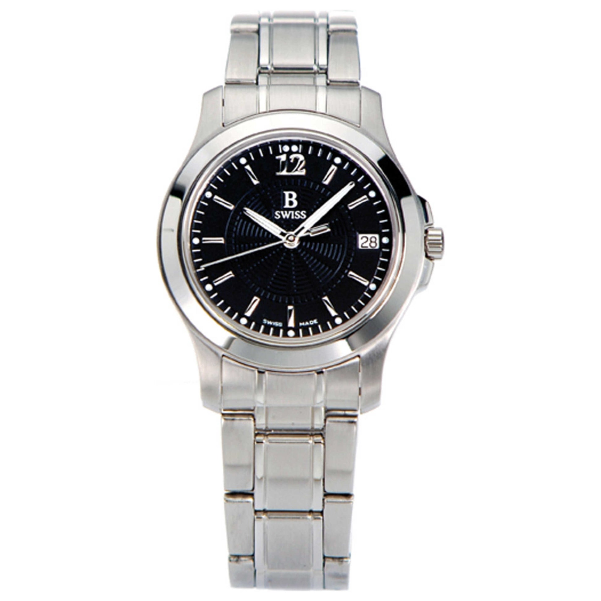 Front view of B Swiss Advantage Men's Quartz Watch 00.50101.08.36.21