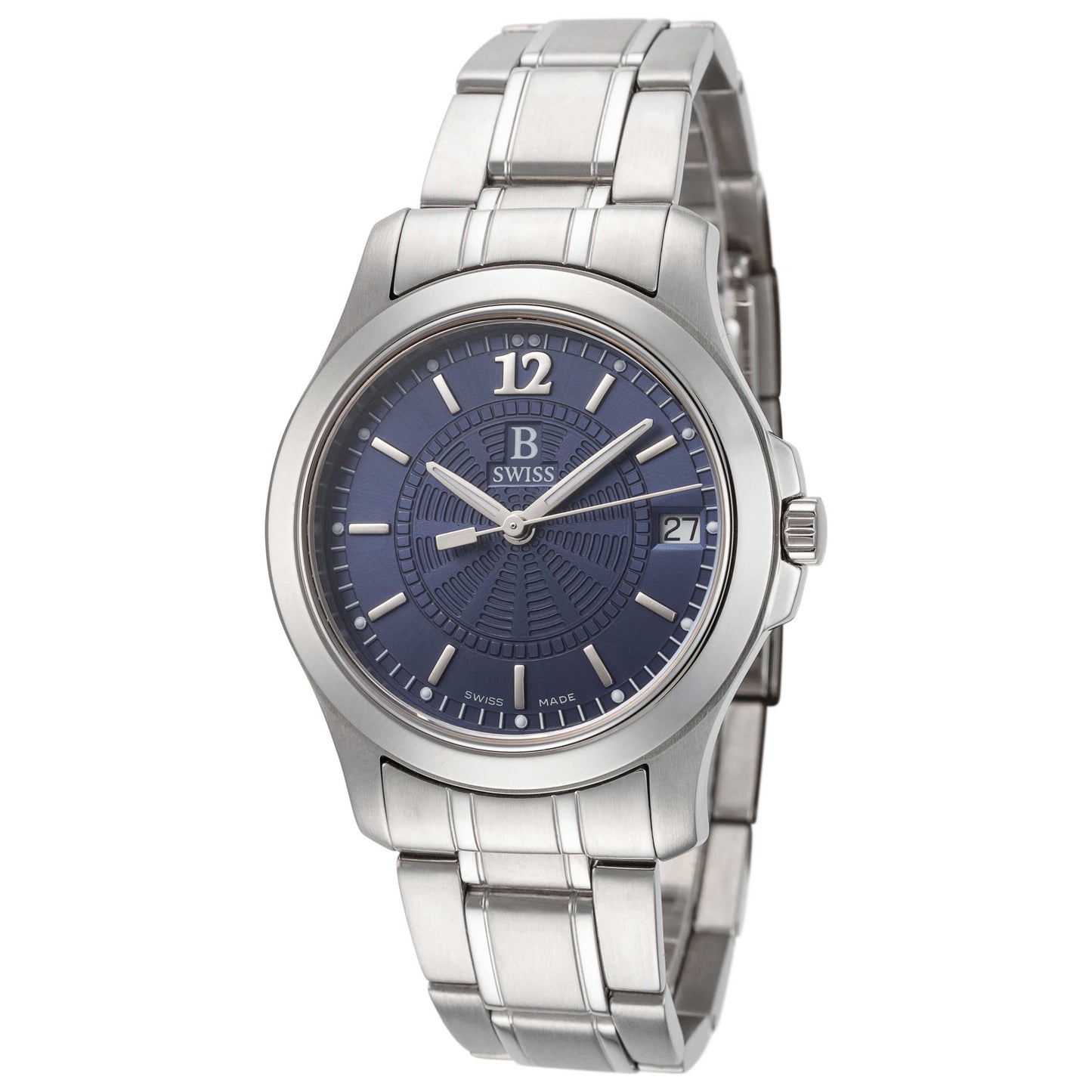 Front view of B Swiss Advantage Men's Quartz Watch 00.50101.08.56.21