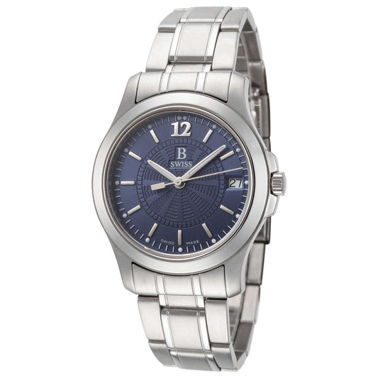 Front view of B Swiss Advantage Men's Quartz Watch 00.50101.08.56.21