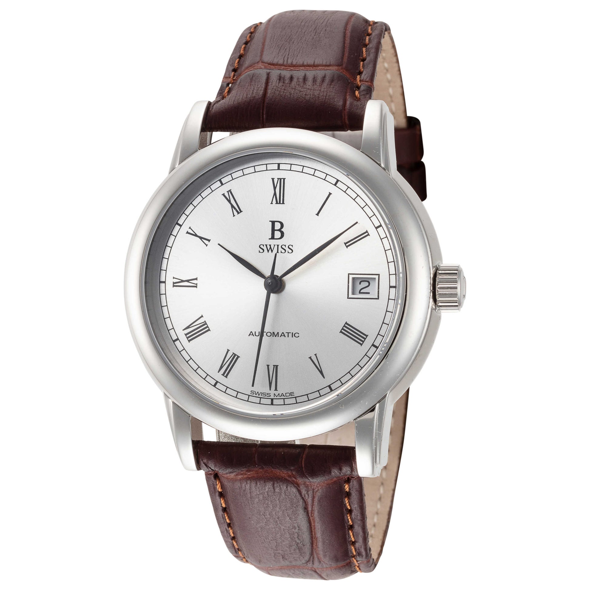 Front view of B Swiss Tradition III Men's Automatic Watch 00.50205.08.11.01