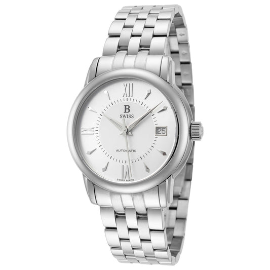 Front view of B Swiss Tradition III Men's Automatic Watch 00.50205.08.15.21