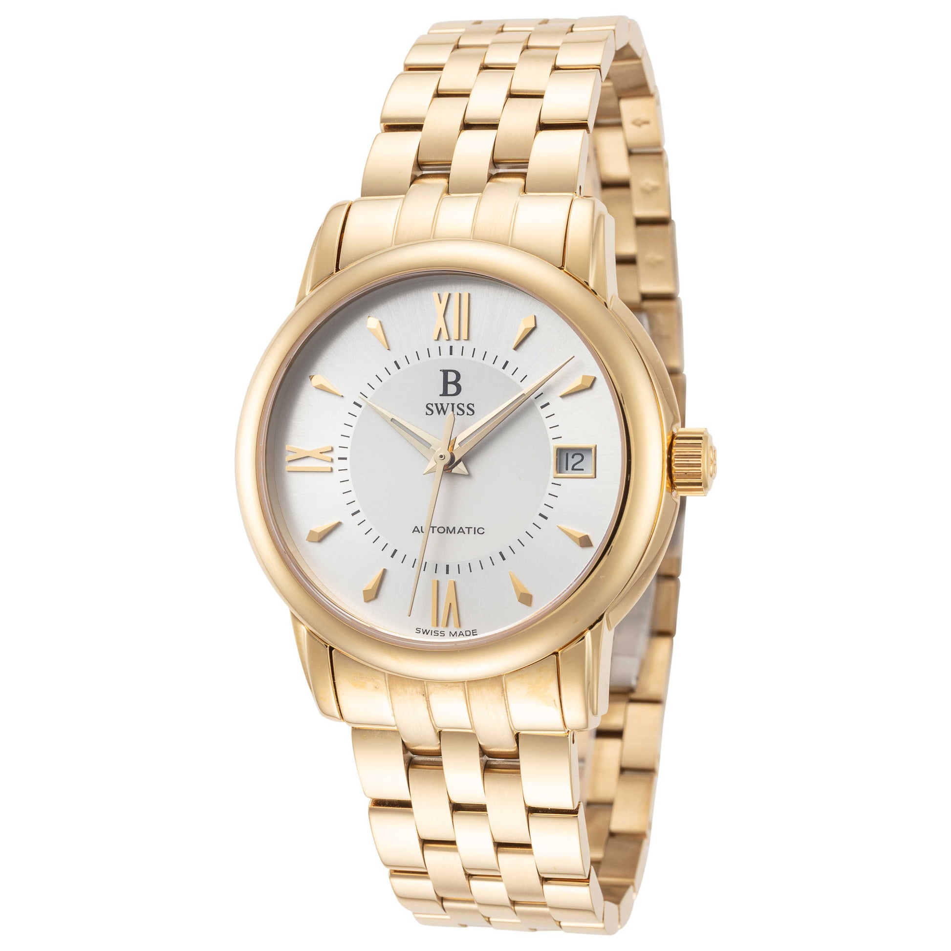 Front view of B Swiss Tradition III Men's Automatic Watch 00.50205.10.15.21