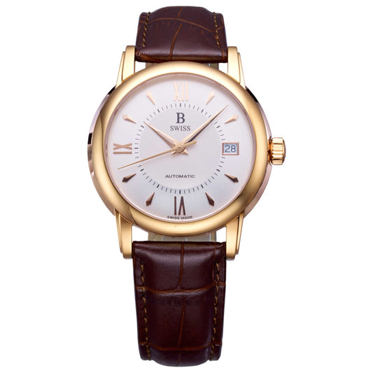 Front view of B Swiss Tradition III Men's Automatic Watch 00.50205.11.15.01
