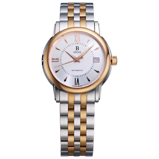 Front view of B Swiss Tradition III Men's Automatic Watch 00.50205.35.15.21