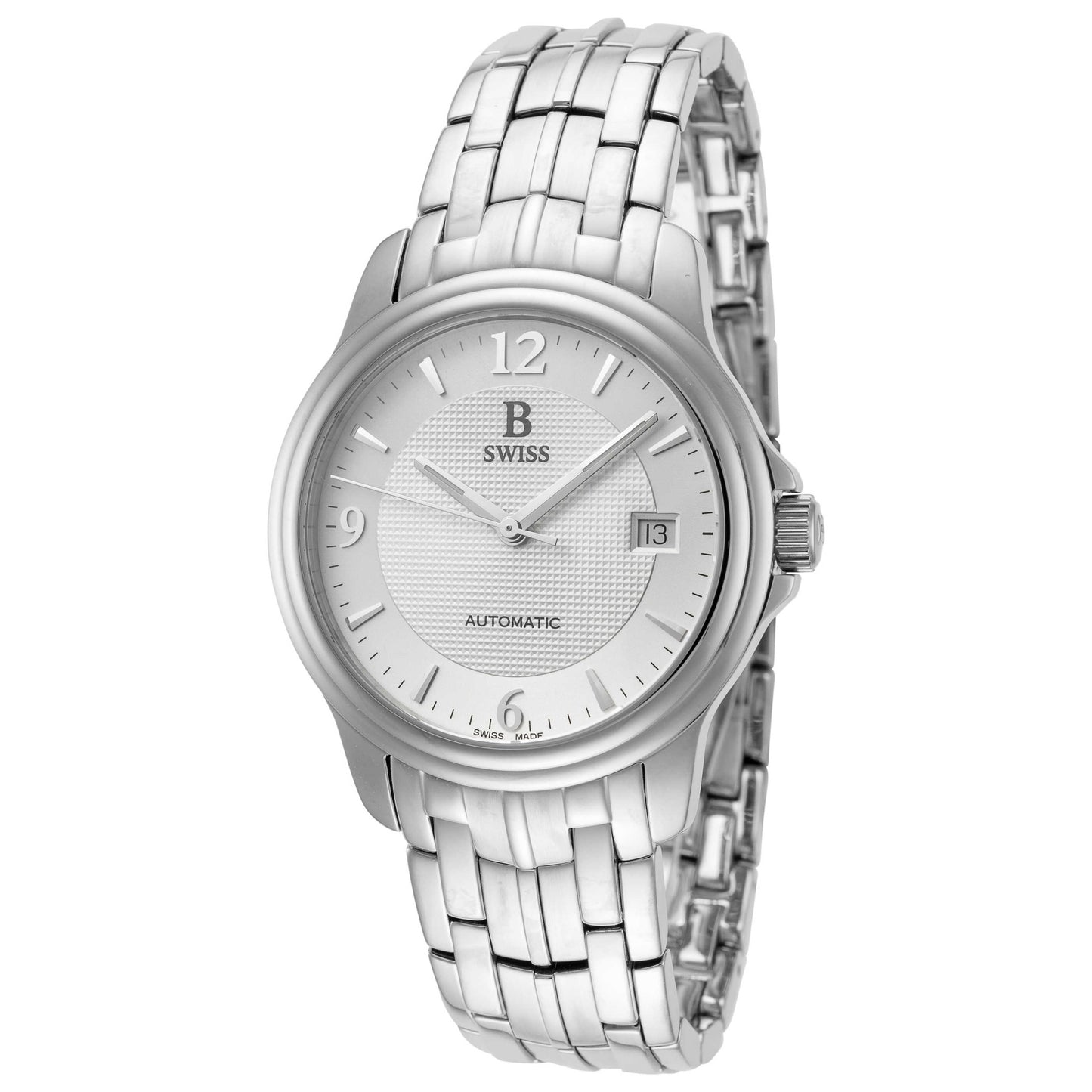 Front view of B Swiss Prestige Men's Automatic Watch 00.50501.08.16.21