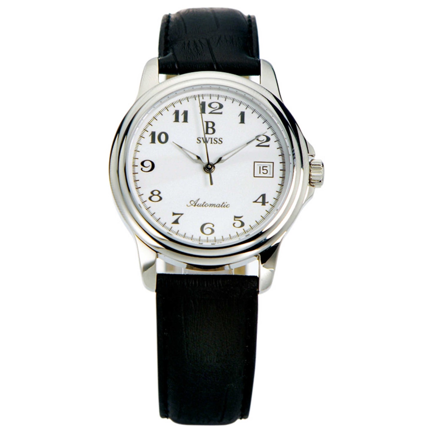 Front view of B Swiss Prestige Men's Automatic Watch 00.50501.08.22.01