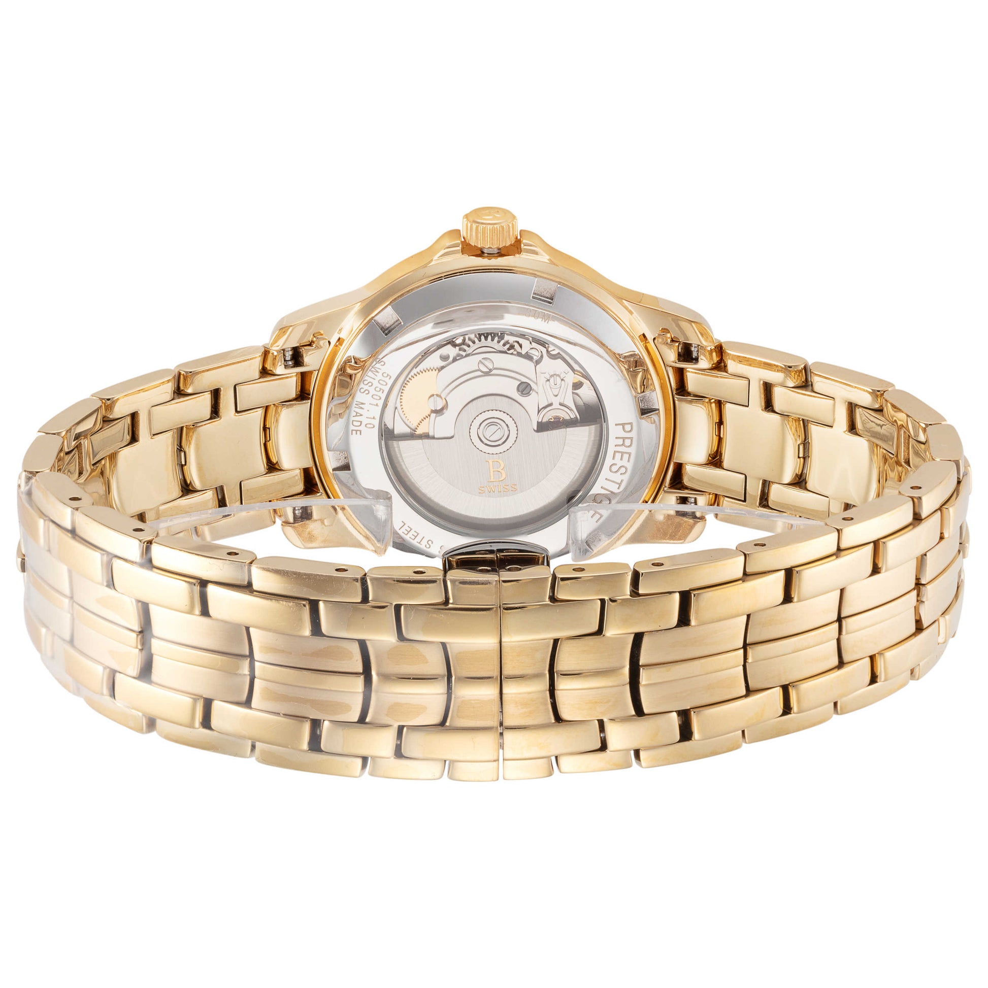 Back view of B Swiss Prestige Men's Automatic Watch 00.50501.10.16.21