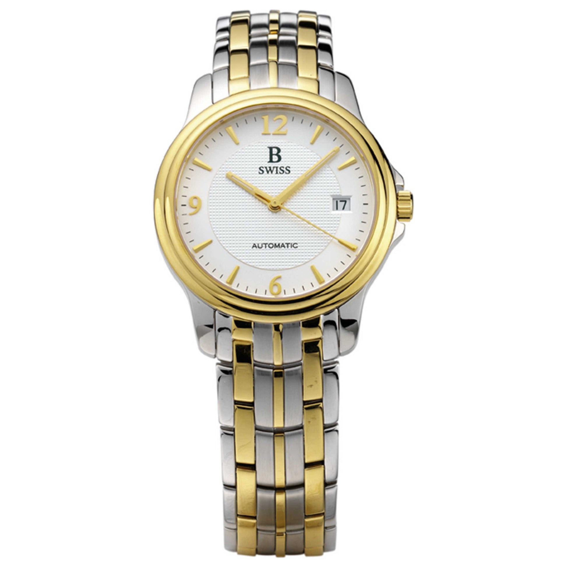 Front view of B Swiss Prestige Men's Automatic Watch 00.50501.34.16.21