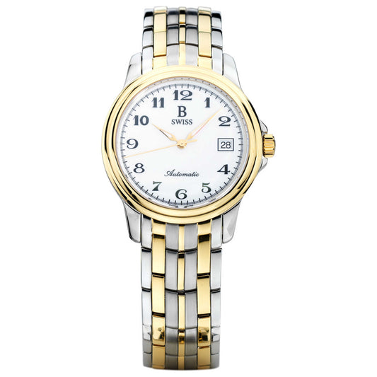 Front view of B Swiss Prestige Men's Automatic Watch 00.50501.34.22.21