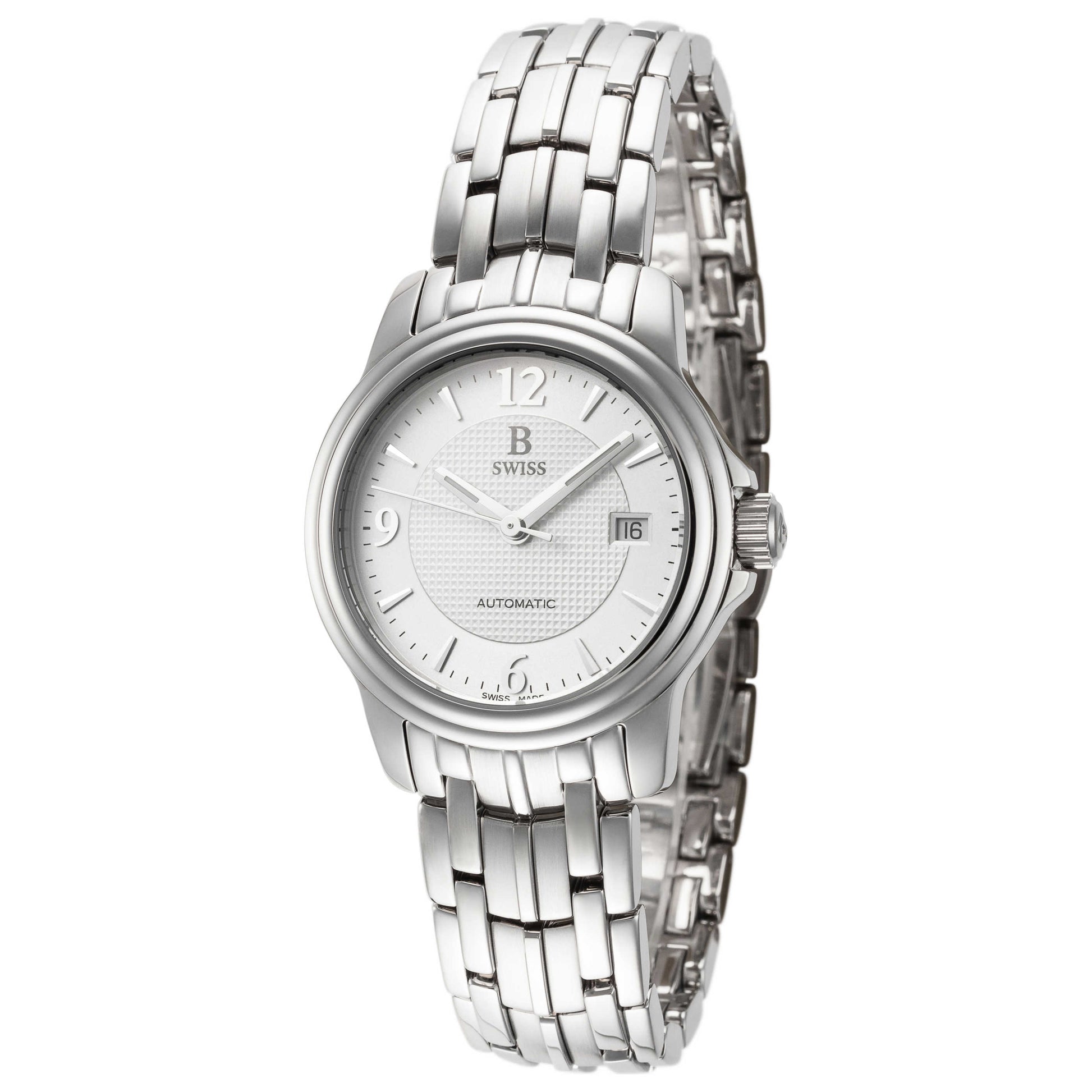 Front view of B Swiss Prestige Women's Automatic Watch 00.50502.08.16.21
