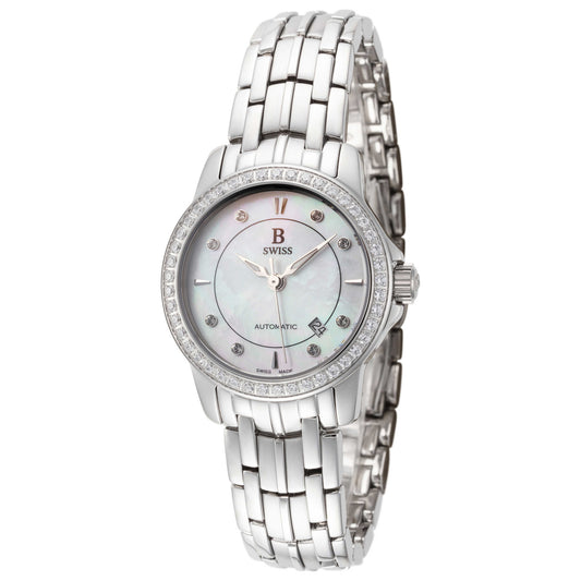Front view of B Swiss Prestige Women's Automatic Watch 00.50502.08.77.31