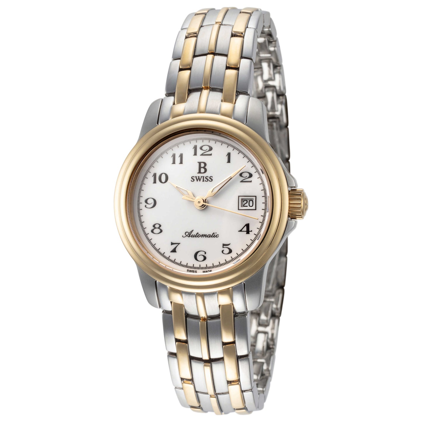 Front view of B Swiss Prestige Women's Automatic Watch 00.50502.34.22.21