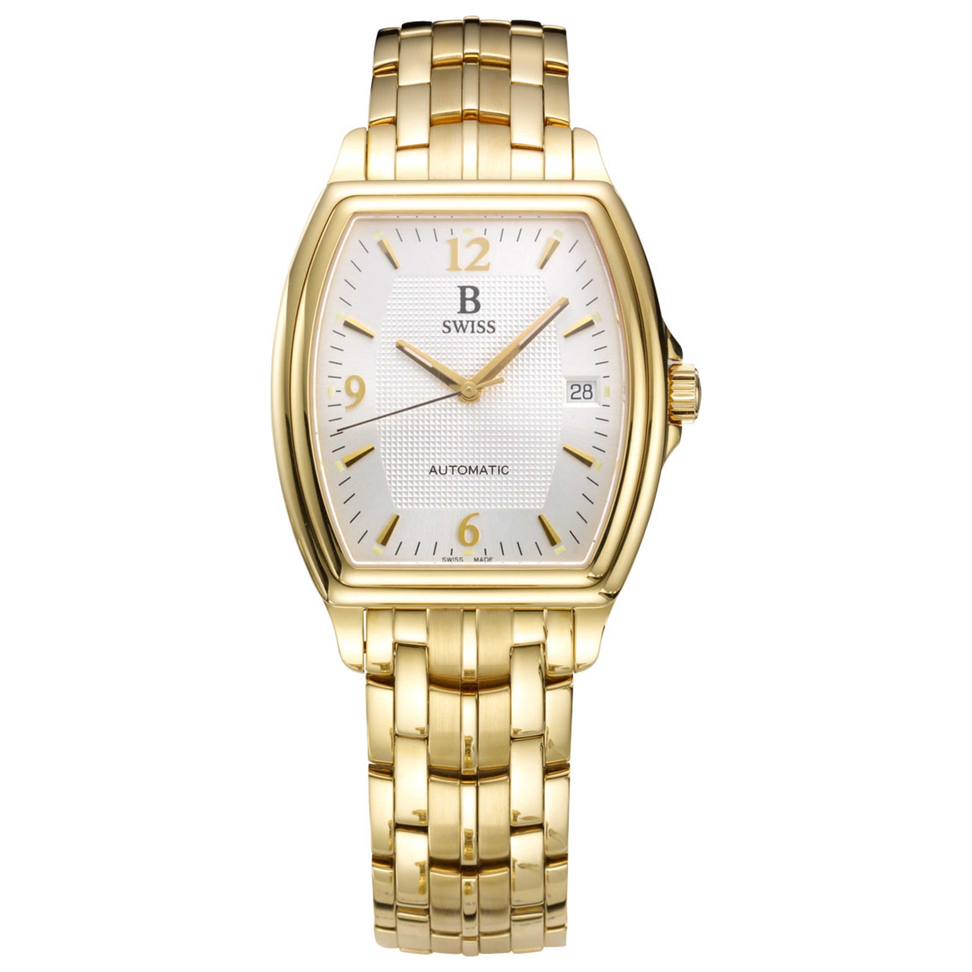 Front view of B Swiss Prestige Men's Automatic Watch 00.50505.10.16.21