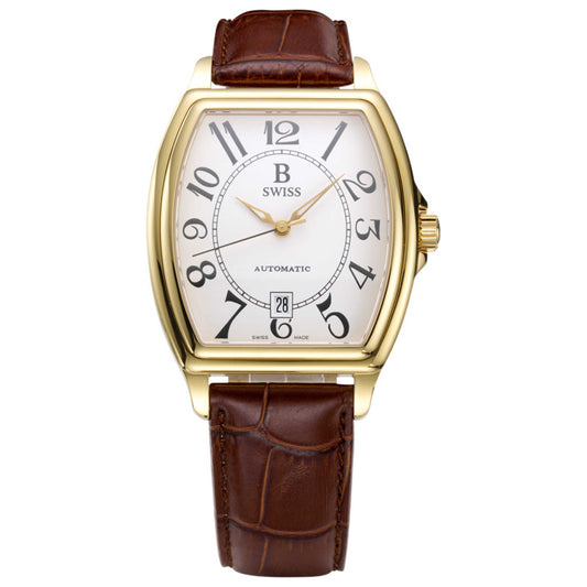 Front view of B Swiss Prestige Men's Automatic Watch 00.50505.10.22.01