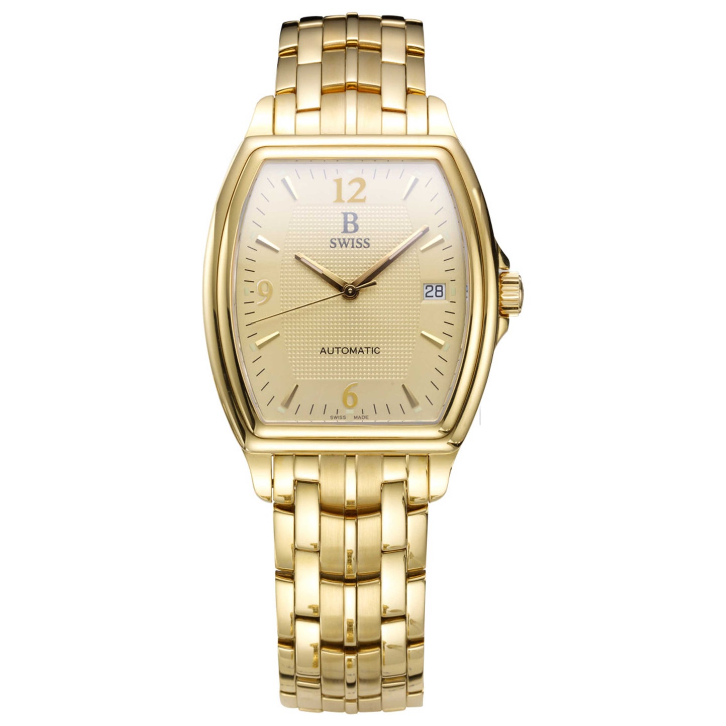 Front view of B Swiss Prestige Men's Automatic Watch 00.50505.10.46.21