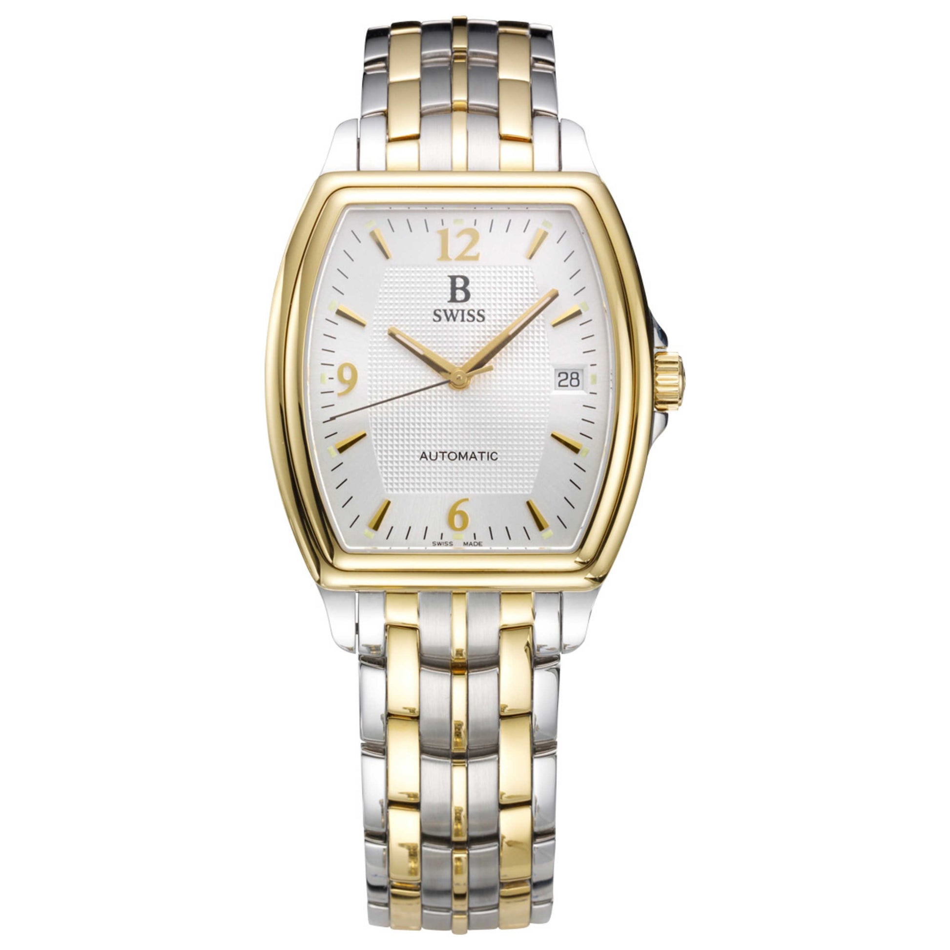 Front view of B Swiss Prestige Men's Automatic Watch 00.50505.34.16.21