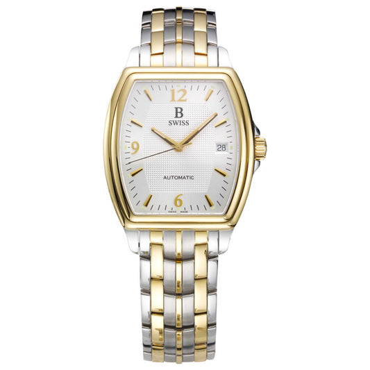 Front view of B Swiss Prestige Men's Automatic Watch 00.50505.34.16.21