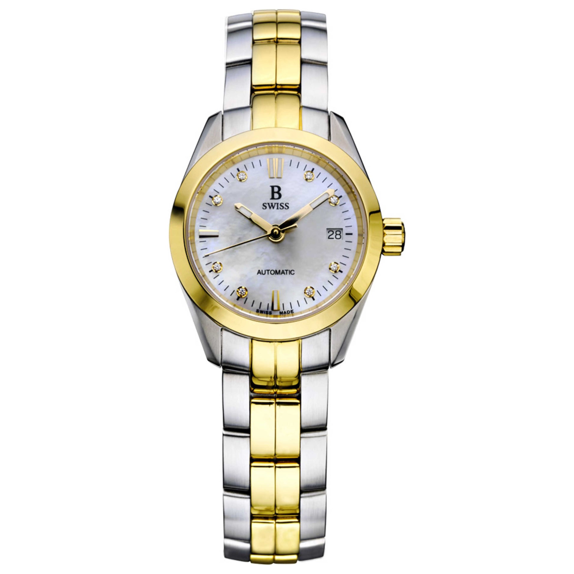 Front view of B Swiss Crossover Women's Automatic Watch 00.51007.34.79.21
