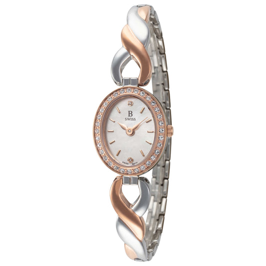 Front view of B Swiss Dress Women's Quartz Watch 00.90016.35.79.31