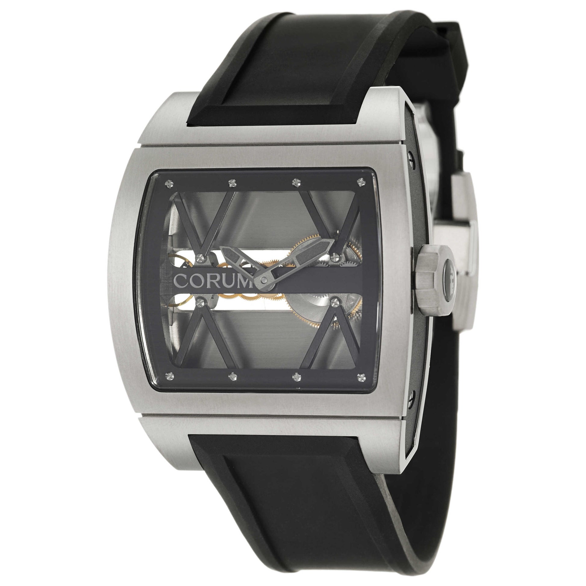 Front view of Corum Ti-Bridge Men's Manual-Wind Watch 007-400-06-F371-0000