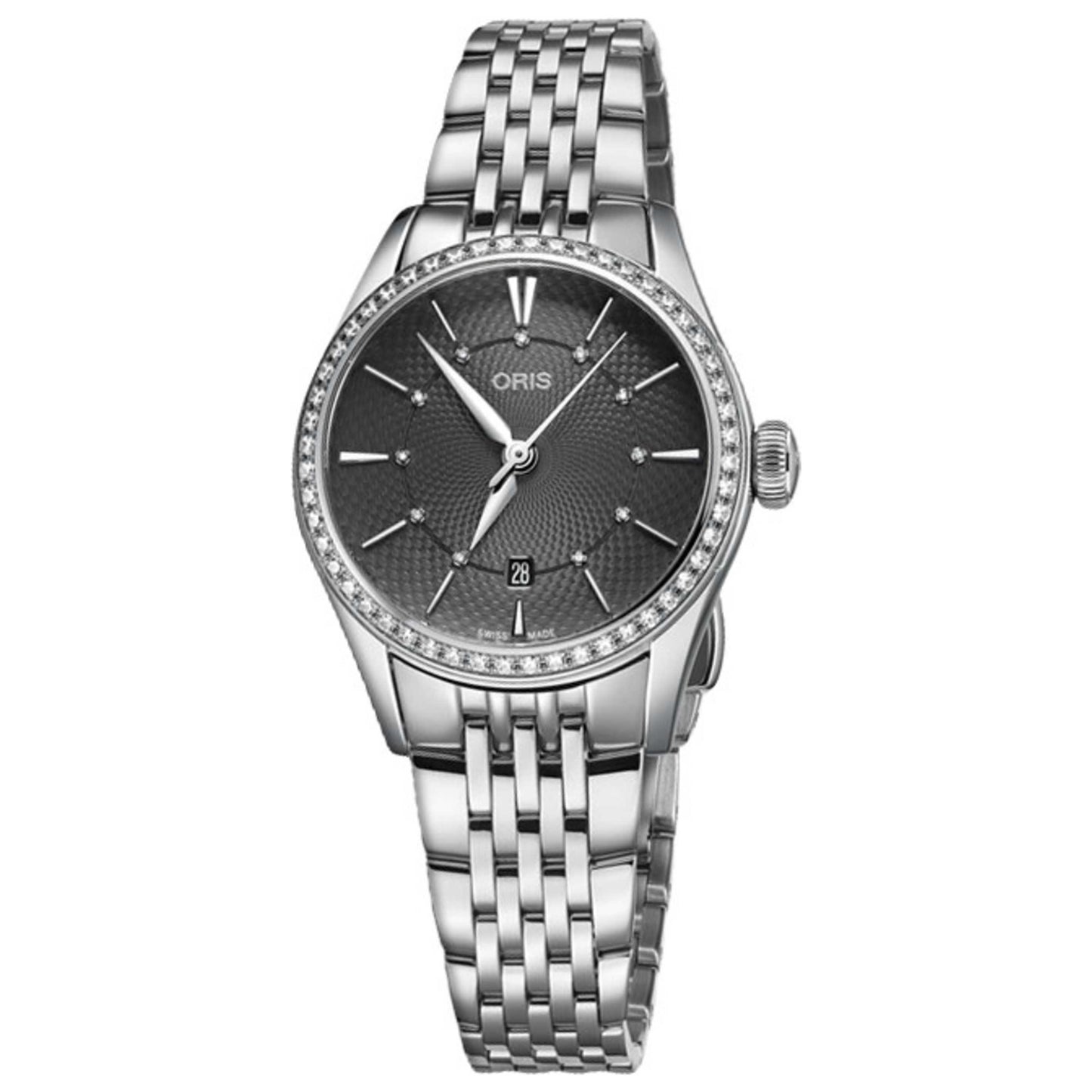 Front view of Oris Artelier Date Women's Automatic Watch 01-561-7722-4953-07-8-14-79