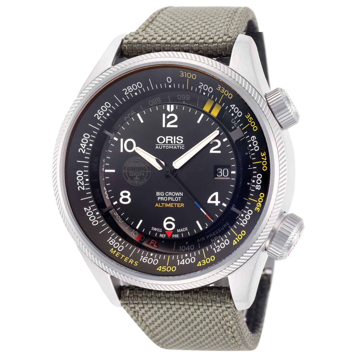 Front view of Oris GIGN Limited Edition Men's Automatic Watch 01-733-7705-4184-07-5-23-14FC