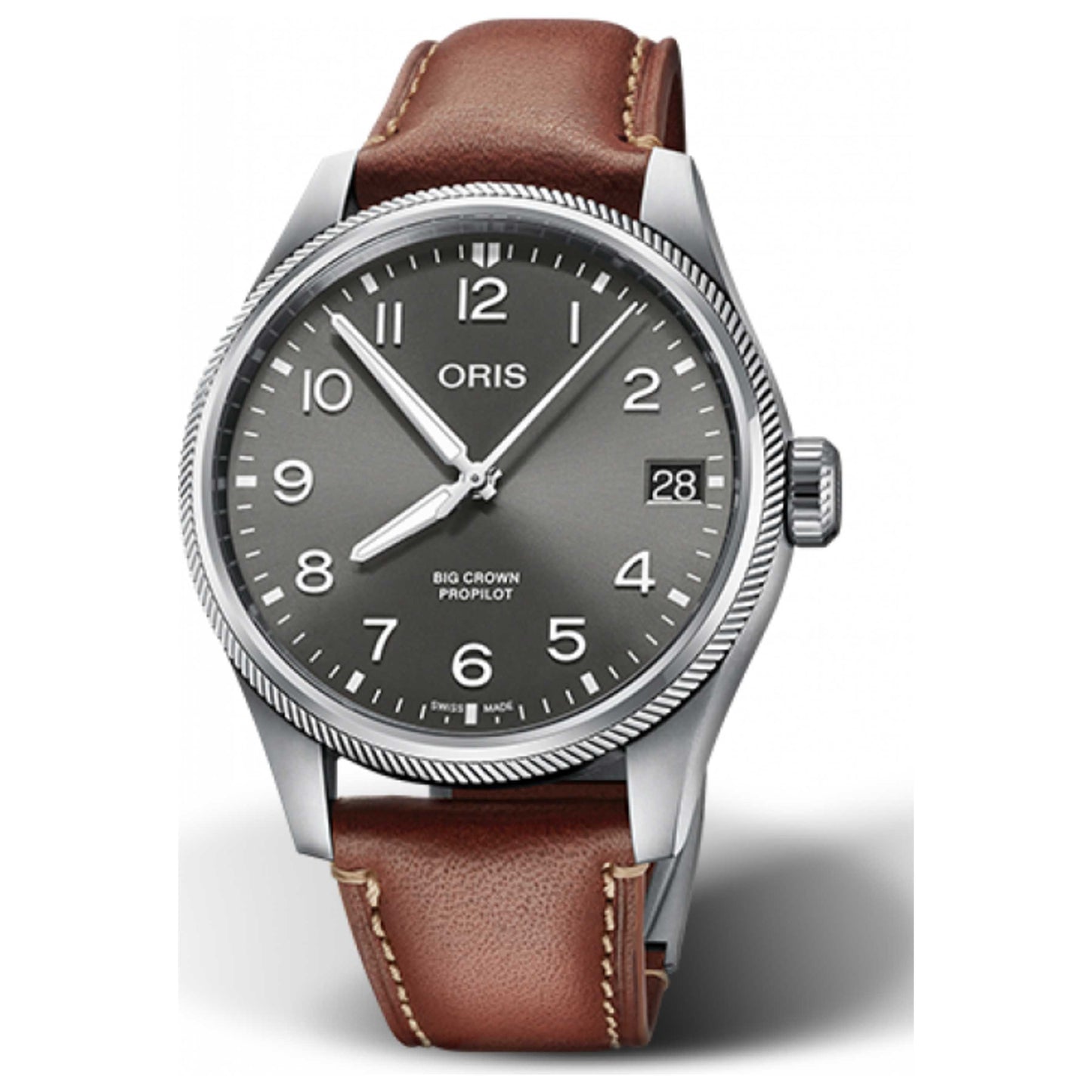 Front view of Oris ProPilot Men's Automatic Watch 01-751-7761-4063-07-6-20-07LC