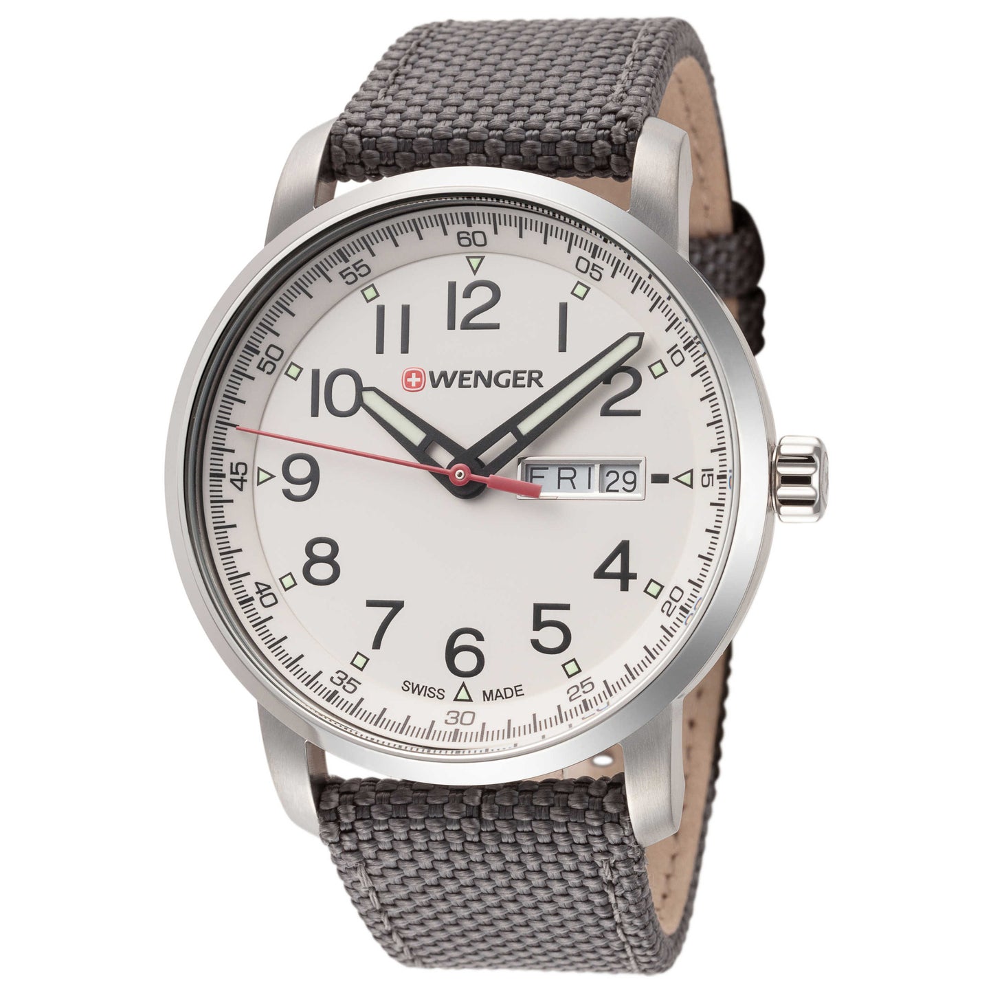Front view of Wenger Attitude Heritage Men's Quartz Watch 01.1541.106