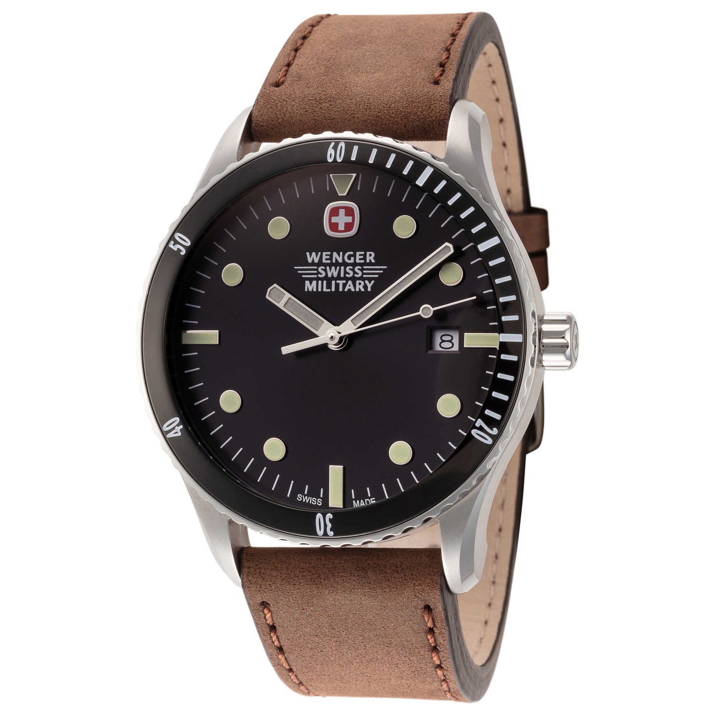 Front view of Wenger Grenadier Men's Quartz Watch 01.9041.203S