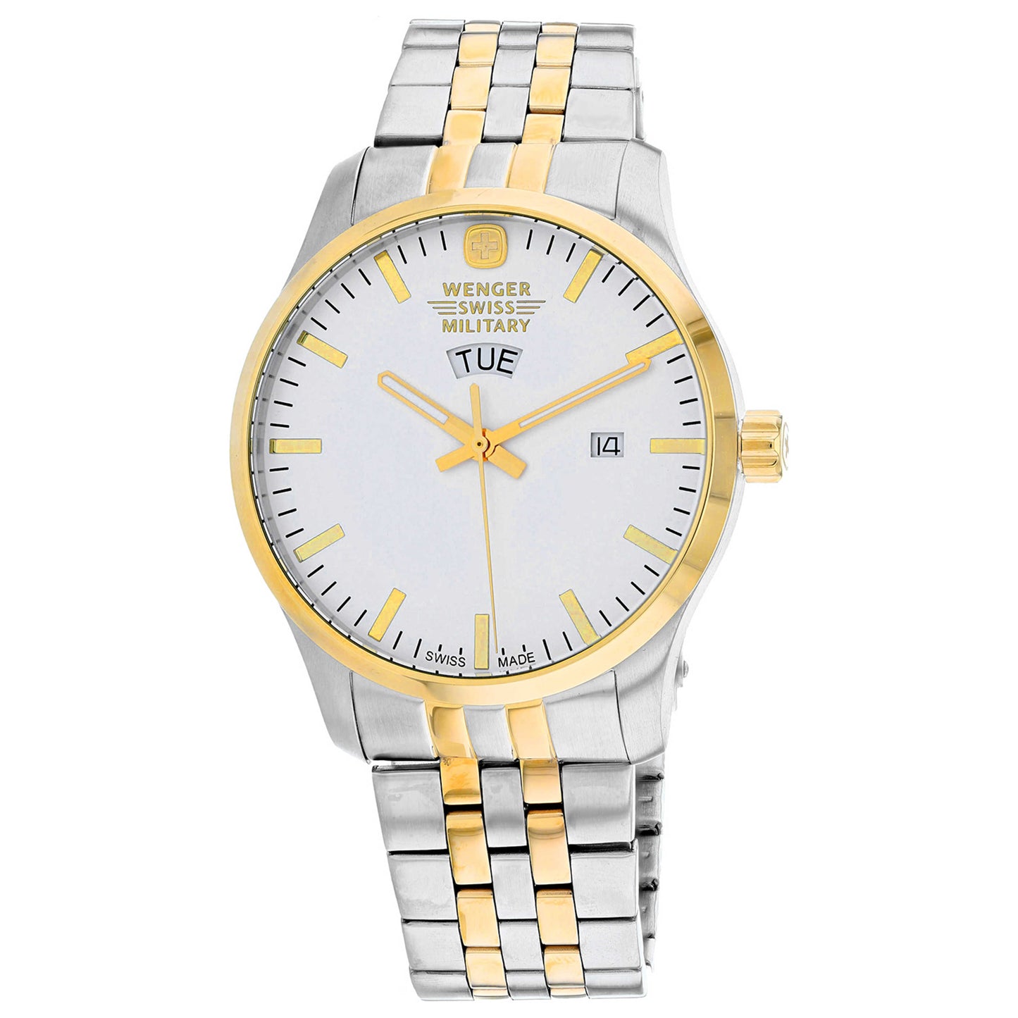 Front view of Wenger Terragraph Men's Quartz Watch 01.9041.2140