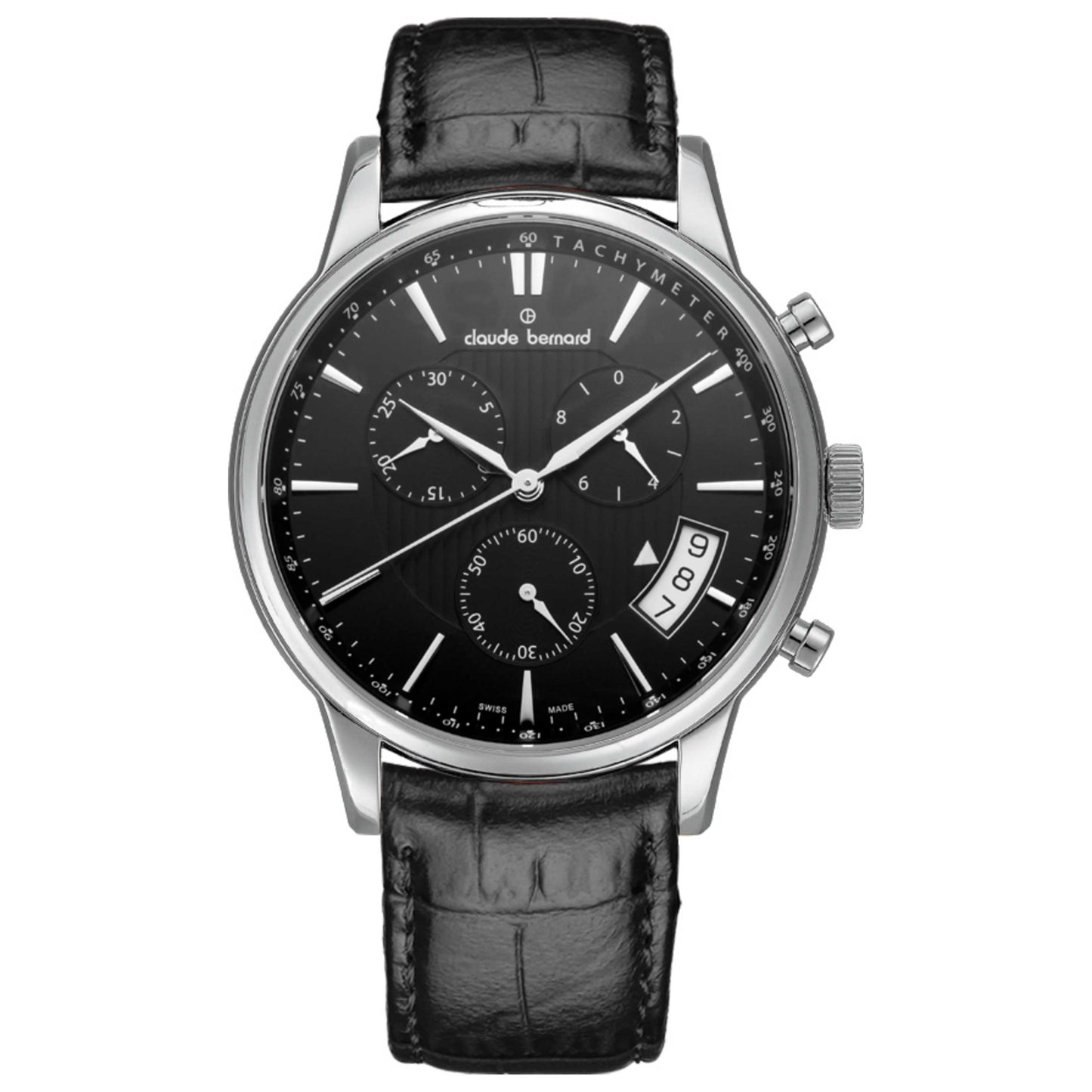 Front view of Claude Bernard Classic Men's Quartz Watch 01002-3-NIN