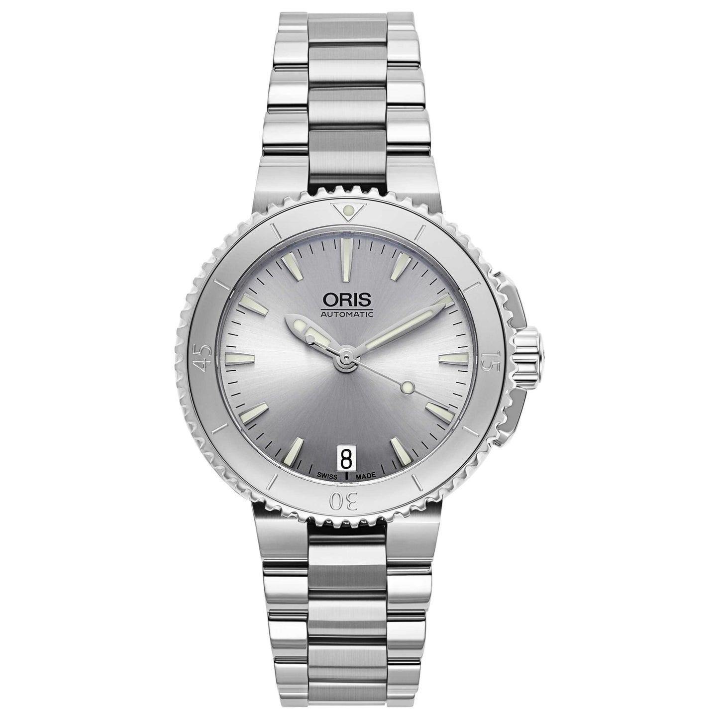 Front view of Oris Aquis Unisex Automatic Watch 01733765241410781801