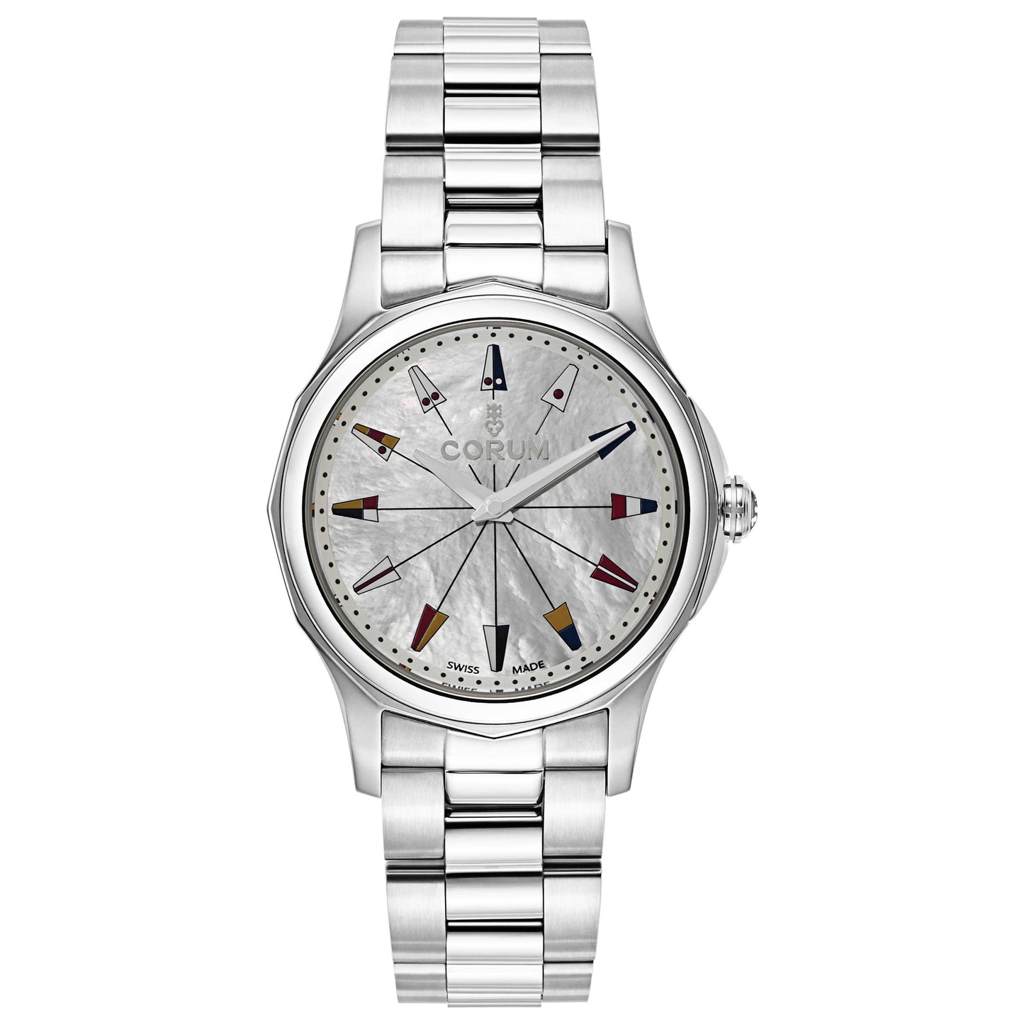 Front view of Corum Admiral's Cup Women's Swiss Quartz (Battery-Powered) Watch 020-100-20-V200-PN23
