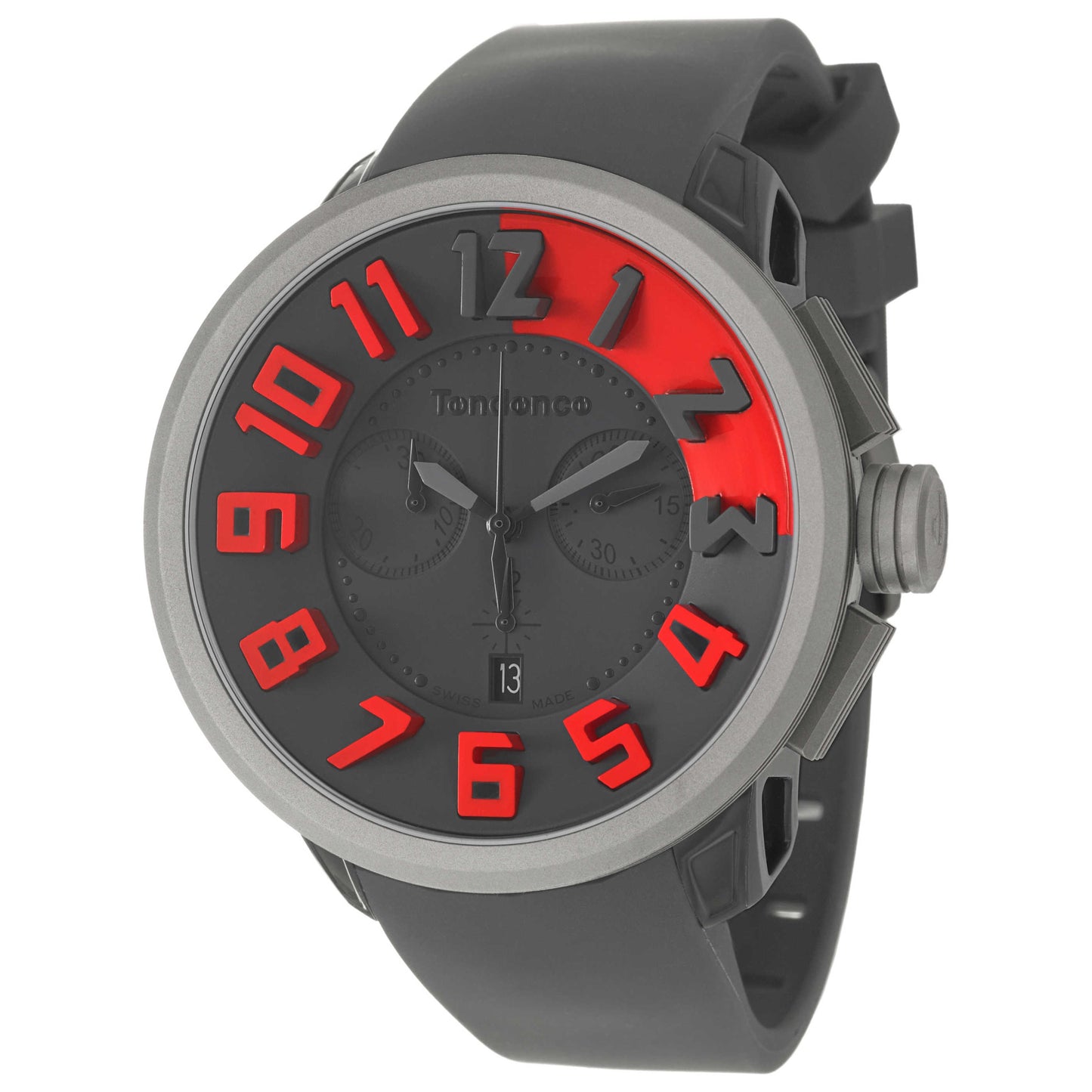 Front view of Tendence Gulliver Titanium Men's Swiss Quartz (Battery-Powered) Watch 02037014