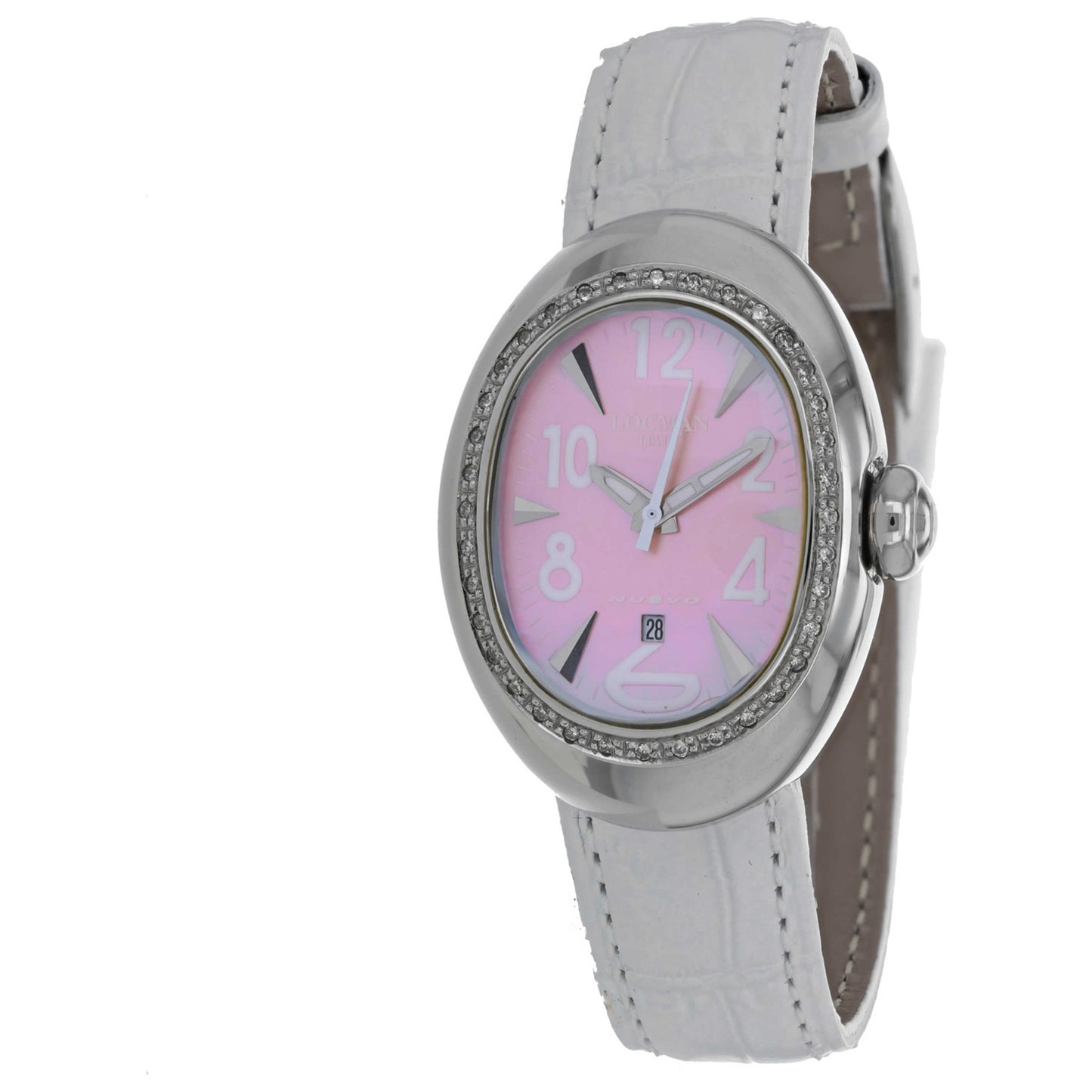 Front view of Locman Nuovo Women's Quartz Watch 028MOPPKD/WH