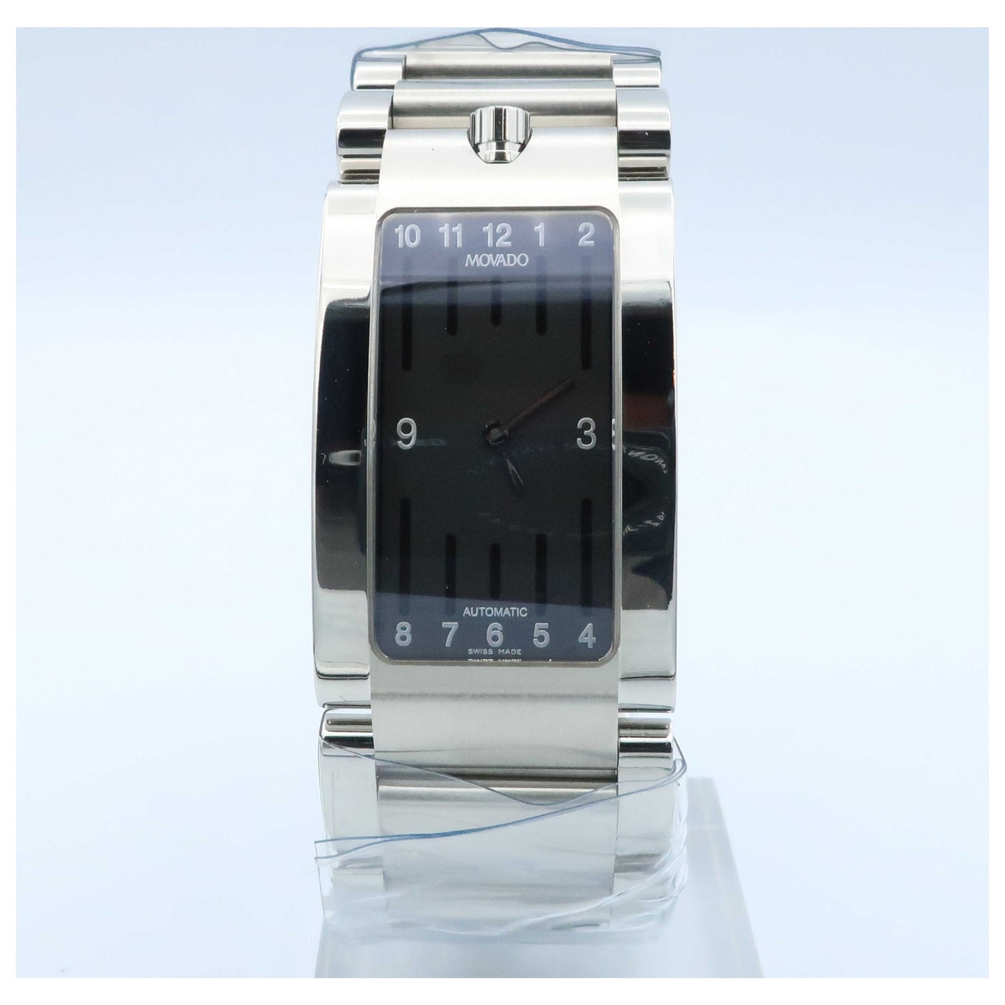 Front view of Movado Elliptica Men's Automatic Watch 0604830-SDV