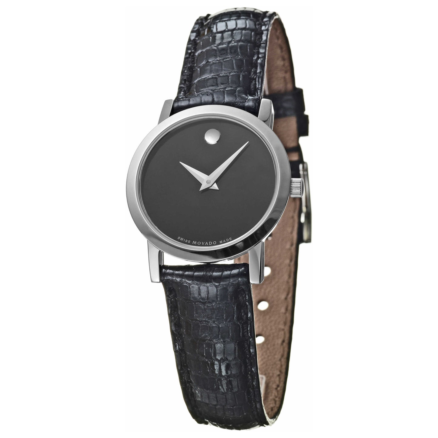 Front view of Movado Museum Women's Swiss Quartz (Battery-Powered) Watch 0605651