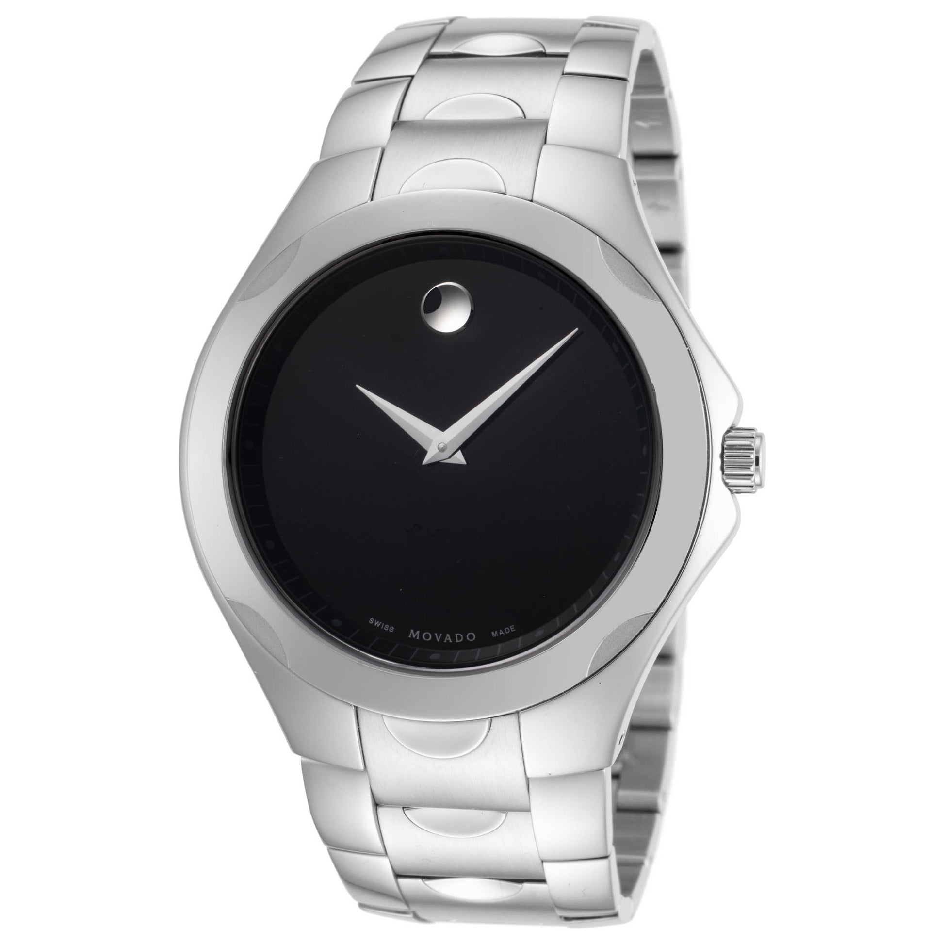 Front view of Movado Luno Men's Quartz Watch 0606378