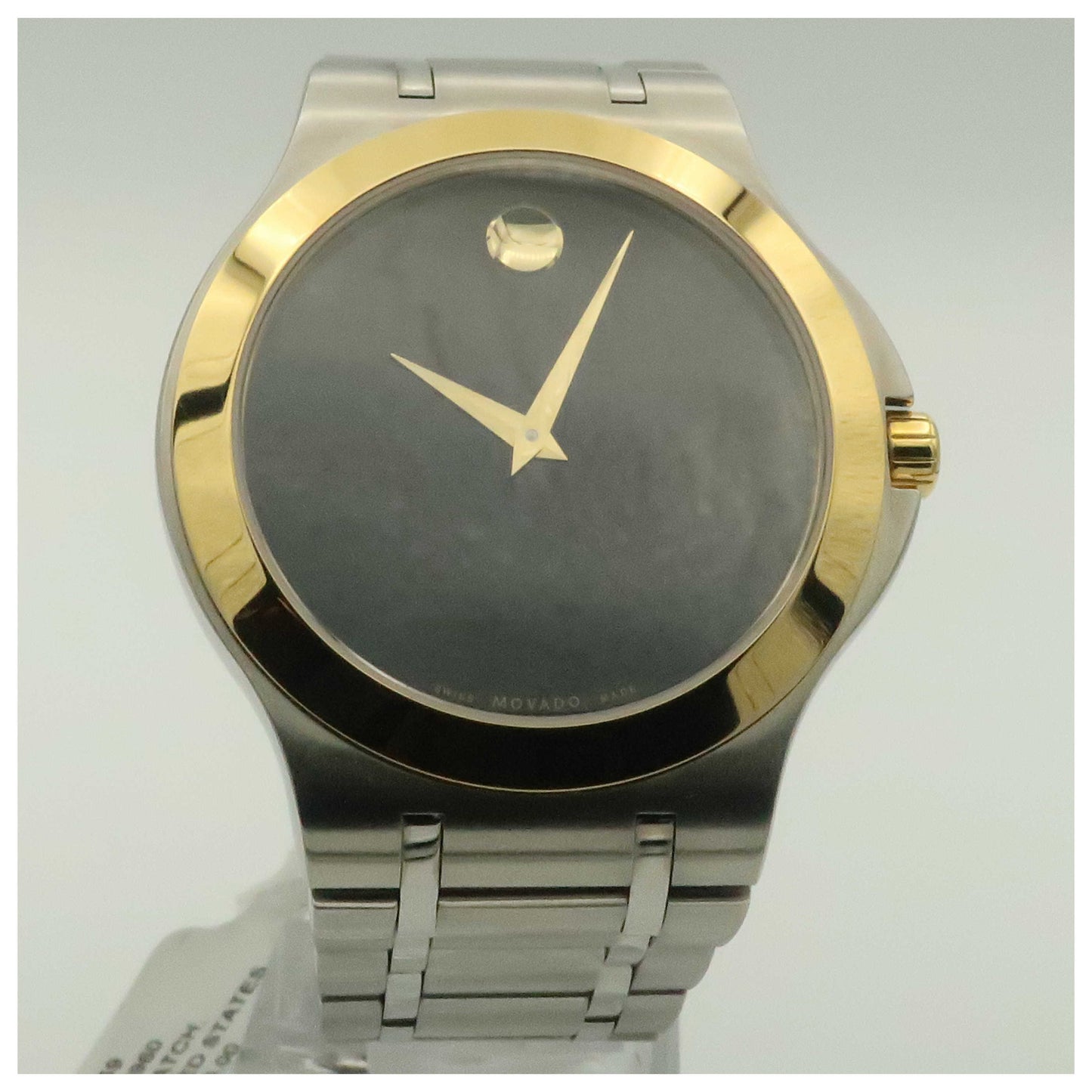 Front view of Movado Movado Collection Men's Swiss Quartz (Battery-Powered) Watch 0606960-PO3