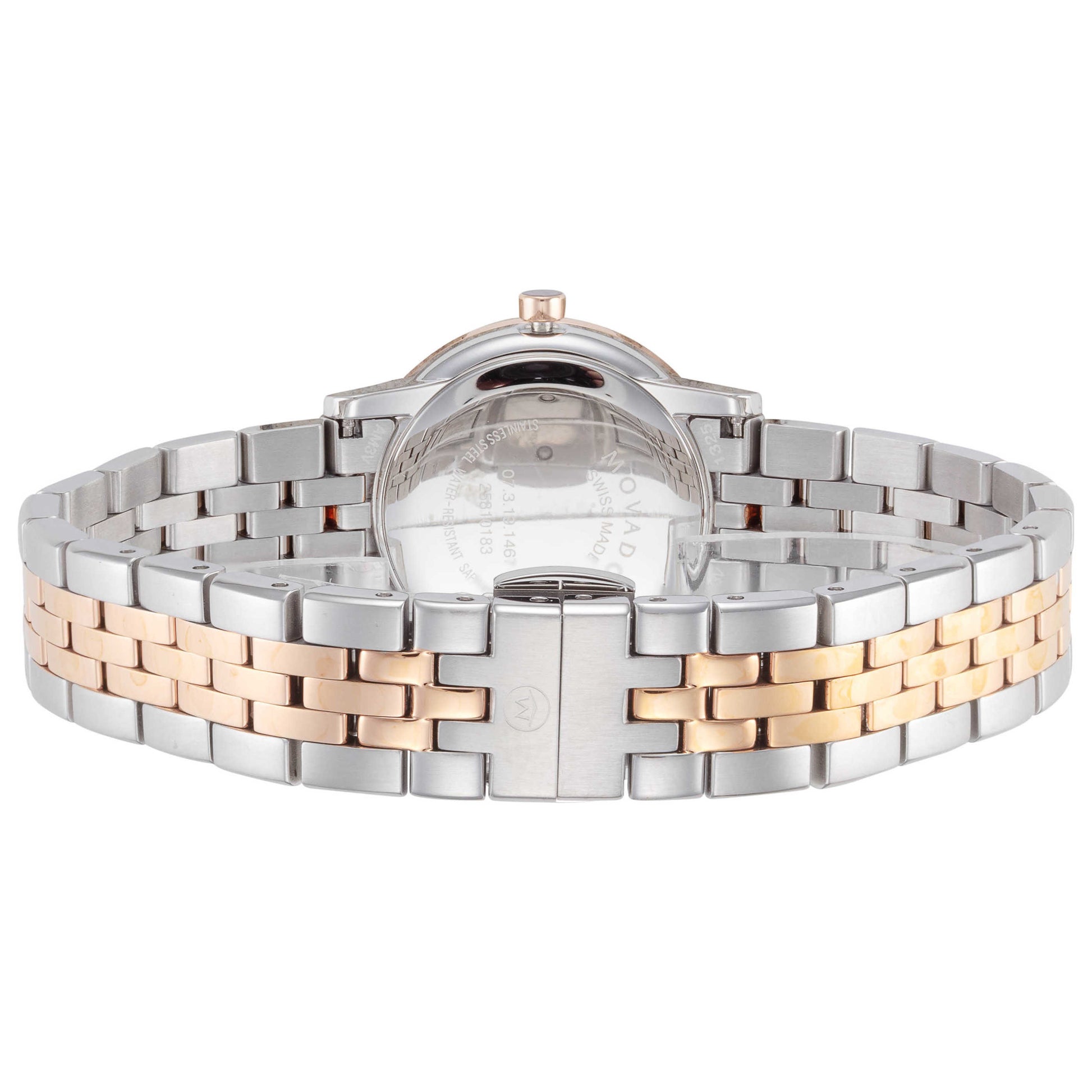 Back view of Movado Museum Women's Quartz Watch 0607268